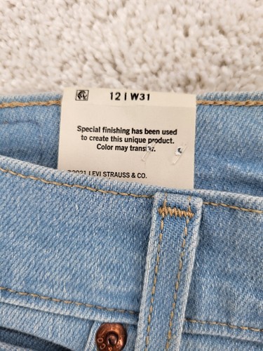 Levi Strauss Signature 12 W31 Heritage High Rise Straight Jeans Light 32x27 NWT - Picture 4 of 10