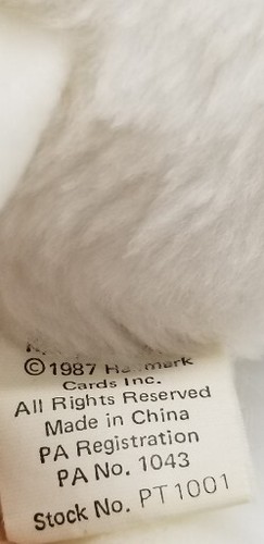 Vintage Hallmark Purr Tenders Sockems Cat Bunny Plush Toy - Picture 2 of 5