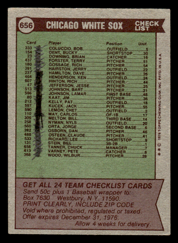 1976 Topps singles #'s 330-660 *Free Shipping* build your own lot - Picture 309 of 315