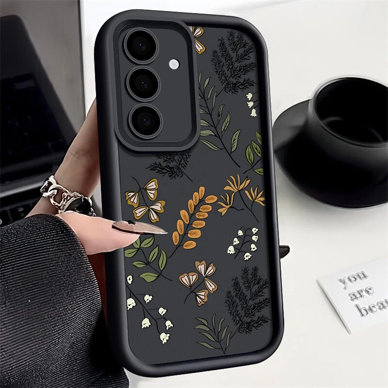 Samsung Galaxy A15 A35 A54 S24 FE Flower Silicone Phone Case  