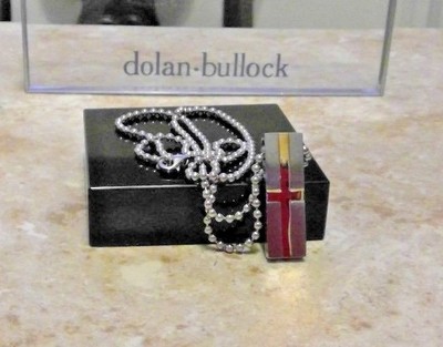 DOLAN BULLOCK Christian  NECKLACE  24'' 18K/StSl Gold & Stainless Steel msrp $199
