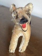 Steiff Arco German Shepherd Dog 1950s Mohair 7 NO ID Vintage NICE