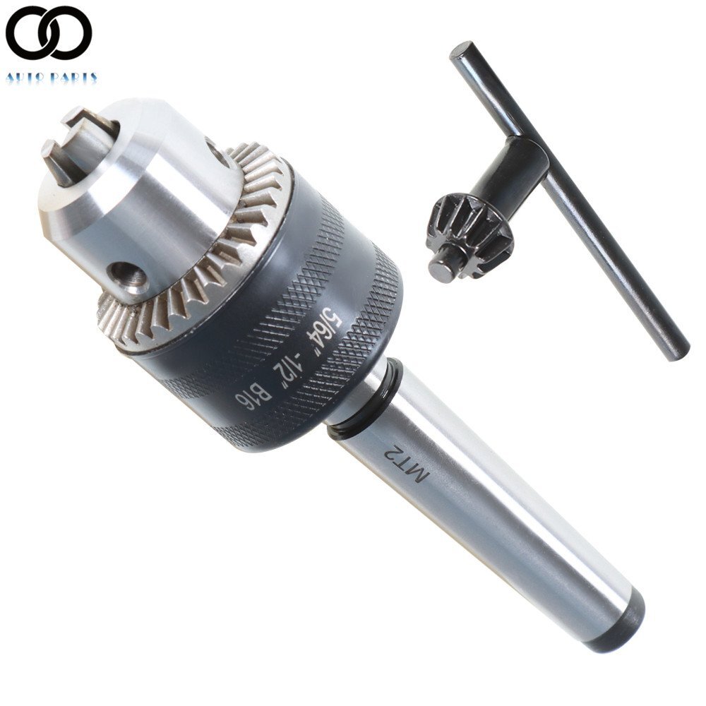 MINI METAL LATHE TAIL STOCK DRILL CHUCK TOOL WITH MT2 MORSE TAPER