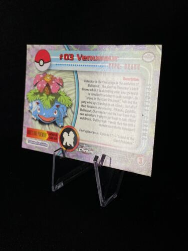 Venusaur #03 - Topps Chrome SPECTRA - Pokemon Topps Chrome Series 1 - Foto 11 di 11