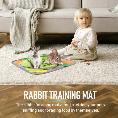Snuffle Rug Pet Mat Feeding Puzzle Toys Rabbit Sniffing Pad - Picture 5 of 12