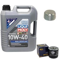 MotoröL Set 10W-40 5 Liter + ÖLfilter + Schraube FüR Alfa Romeo Fiat Lancia 1.8