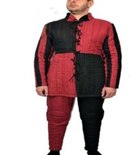 Gambeson With Lagging Medieval Thick Padded Costume sca Armor Aketon Jacket