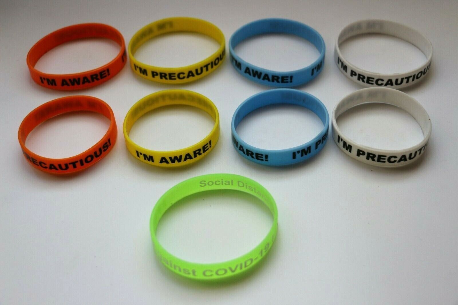 Silicone Wristband Support Fighting Against the Virus! Keep Social