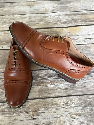 Parrazo Men\'s Brown Oxford Lace up Shoes Size 12 s-l400.jpg main image 3