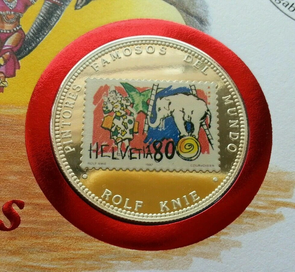 [SJ] Germany Circus 2002 Clown Elephant Balloon Children FDC (coin cover) - Image 2 of 4
