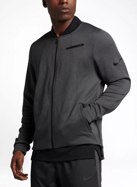 Nike Dry HYPER Elite Basketball Jacket Dri-fit Classic Bomber Anthracite Small for sale online 