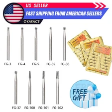 10pcs Dental Carbide Steel Bur Drills for High Speed Handpiece FG Burs Dentist