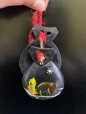 Vintage 2 Castanets Wood Hand Carved Accompany Classical Folkloric Dance Musical