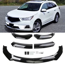 For Acura MDX Black Front Bumper Lip Part Accessories Splitter Spoiler Body Kit
