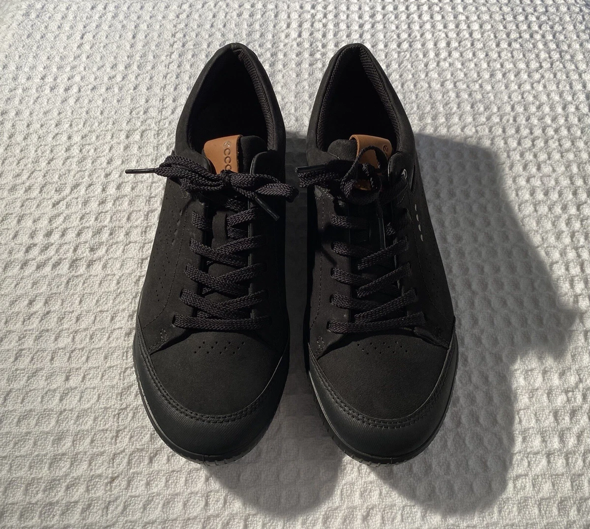 ECCO Hydromax Street Retro LX Golf Shoes Spikeless Black Leather Sneakers 43 9