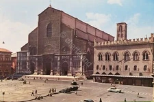 Postcard - Bologna - Basilica of S. Petronio and Palazzo dei Notai - 1963