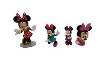 vintage set of 4 walt disneys minnie mouse cartoon character.