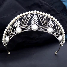 Vintage Princess Tiara Crown Women Wedding Queen Bridal Bride Gift Jewelry
