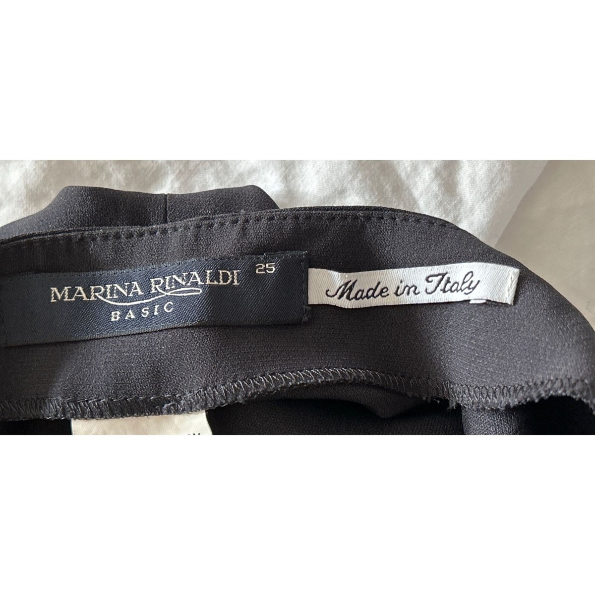 Marina Rinaldi Pants Made in Italy Black Color Womens Size 25/3XL  display picture 1