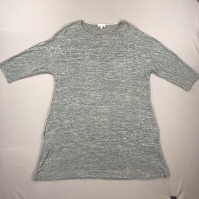 Wilfred Free Aritzia Esther Knit Short Sleeve T Shirt Dress Gray Women's  Small