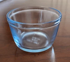 early FIRE-KING OVEN GLASS 1942-1945 Sapphire Blue CUSTARD CUP Souffle Bowl