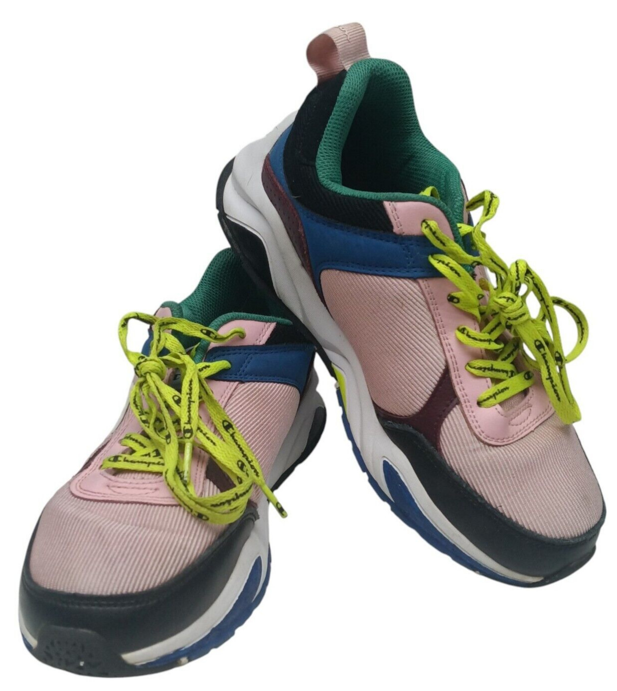 Champion 93Eighteen Block Youth size 5.5Y sneakers Pink/Mult
