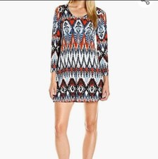 Karen Kane Strech Long Sleeves Dress Multicolor Size M