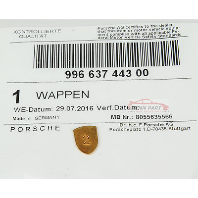 Buy New Genuine Porsche Leather Key Fob Keyring Keychain Emblem (Black) Crest In Lake Mary - Foto 10