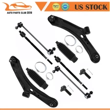 10pcs Front Lower Control Arm & Ball Joint Tie Rod End Fits 2007-2013 Suzuki SX4