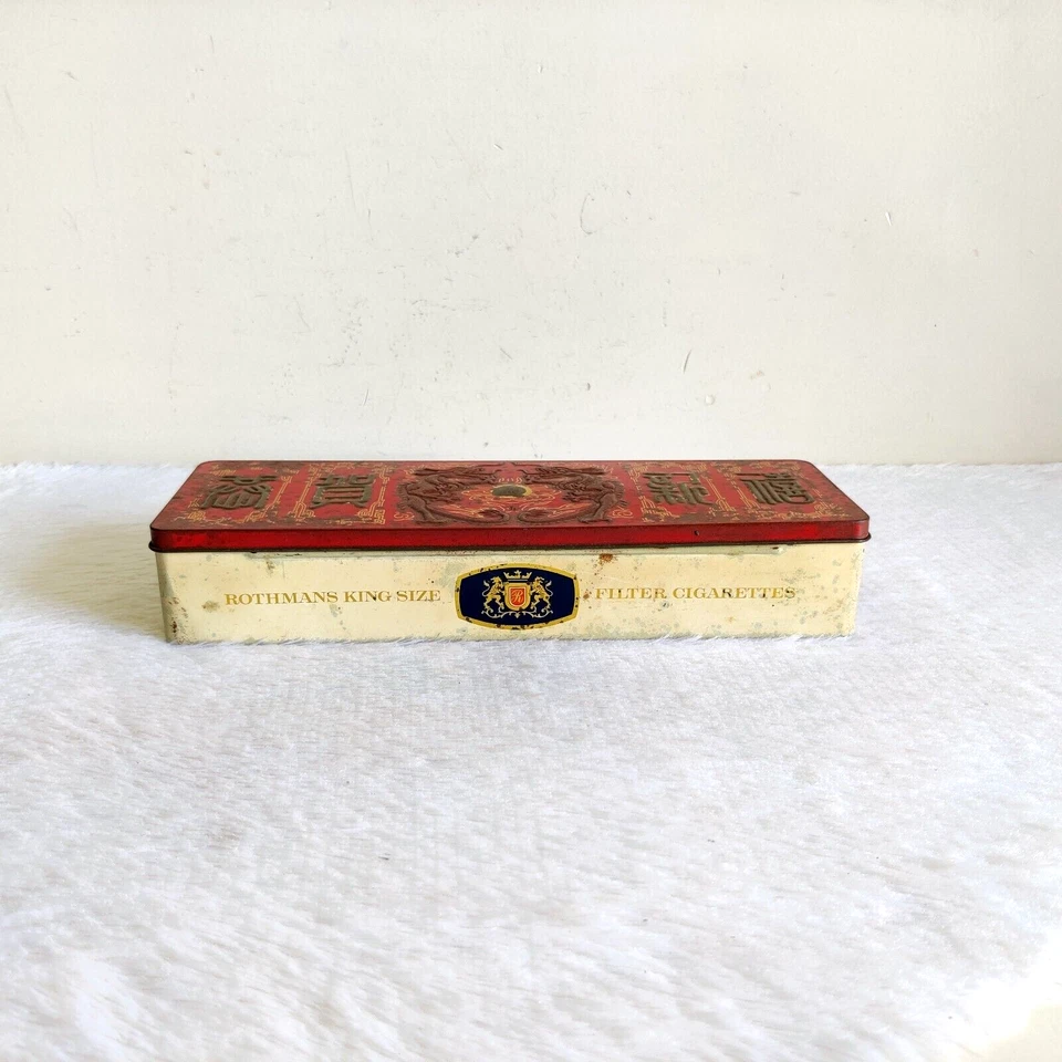 Vintage Rothmans King Size Filter Cigarette Adv Litho Tin Box Decorative TB658 - Image 3 of 4
