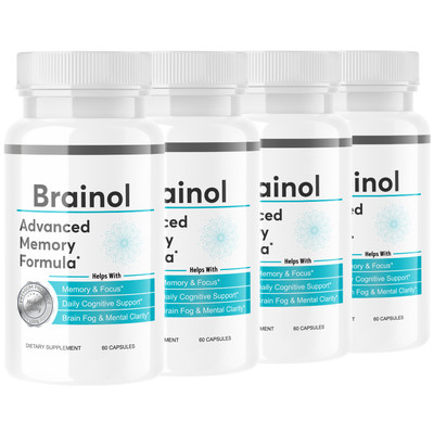 Brainol Advanced Memory Formula for Ultimate Brain Optimization - 4 Bottles