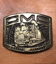 VINTAGE GMC GIMME JIMMY BELT BUCKLE - THE GREAT AMERICAN BUCKLE COMPANY
