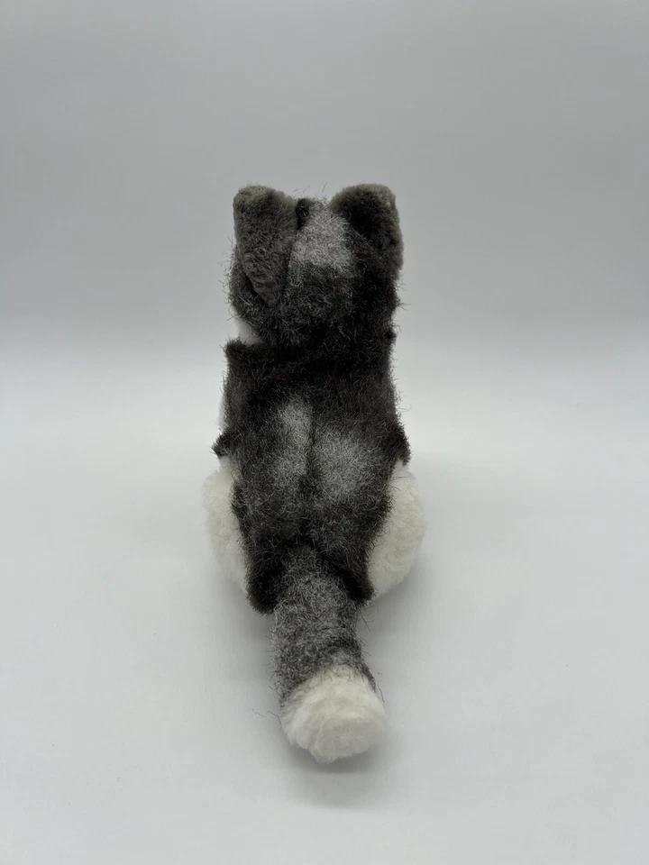 Aurora Classic Husky Puppy Dog Wolf Plush Stuffed White & Gray Vintage 2003 - Image 4 of 4