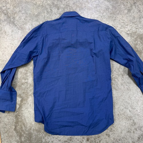 VTG Christian Dior Shirt Men’s 15.5-32 Blue Monsieur La Chemise Dress designer - Picture 4 of 6