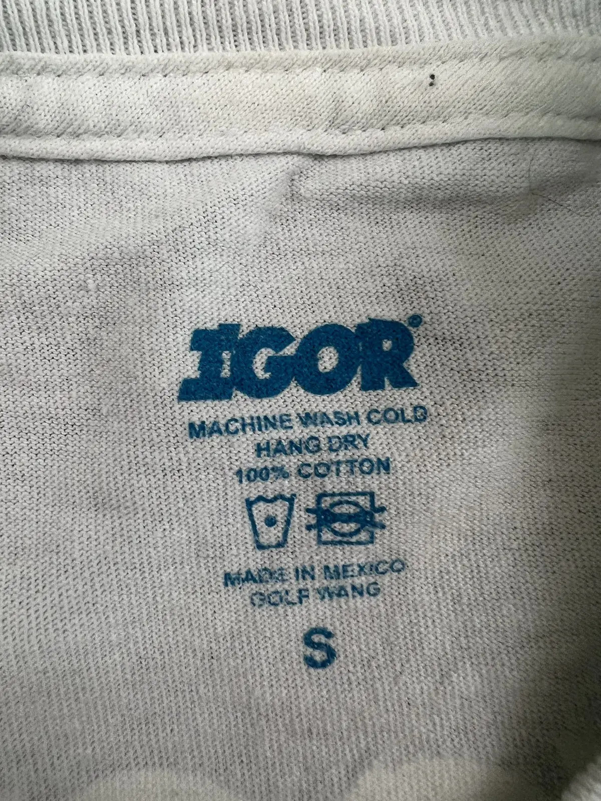 Golf Wang Igor Puppet Tee White Small - image 3