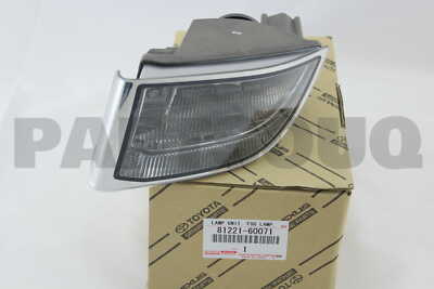 8122160071 Genuine Toyota LAMP UNIT, FOG LAMP, LH 81221-60071 | eBay