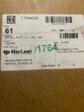 (CASE OF 400) Maclean Power Systems 61 Copper Splice Assembly