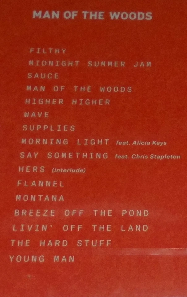 JUSTIN TIMBERLAKE MAN OF THE WOODS CD NEU & OVP FEAT.ALICIA KEYS CHRIS STAPLET # - Bild 3 von 4