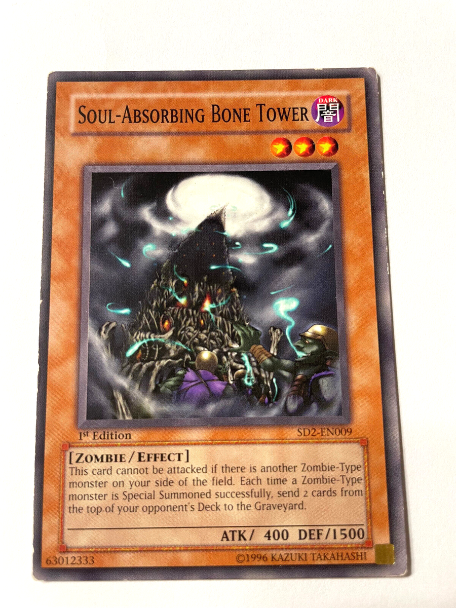 yugioh soul absorbing bone tower deck Yu-Gi-Oh! Soul-Absorbing SD2-EN009 – Mayakashi Soul-Absorbing Bone Tower Mill
