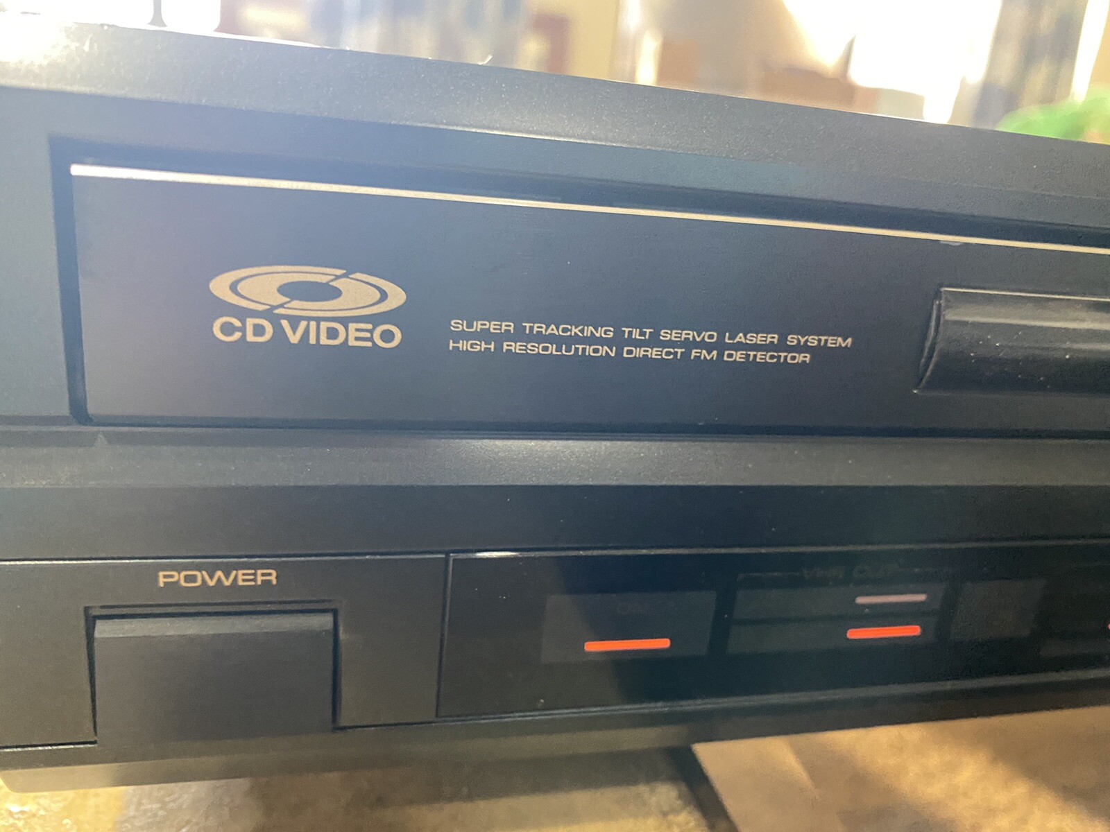 YAMAHA CDV1000 Natural Sound Laser Disc CD CDV LD Player Powers On Won