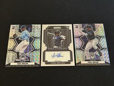 2022 Panini Prizm Vidal Brujan ROOKIE AUTO + (2) 2022 MOSAIC VARIATION PRIZMS 🔥