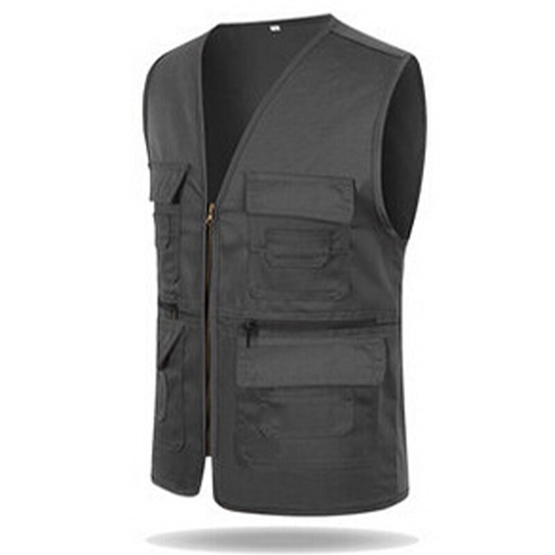 Women Casual With Pockets Cargo Vest Ladies Safari Waterproof Full Zip