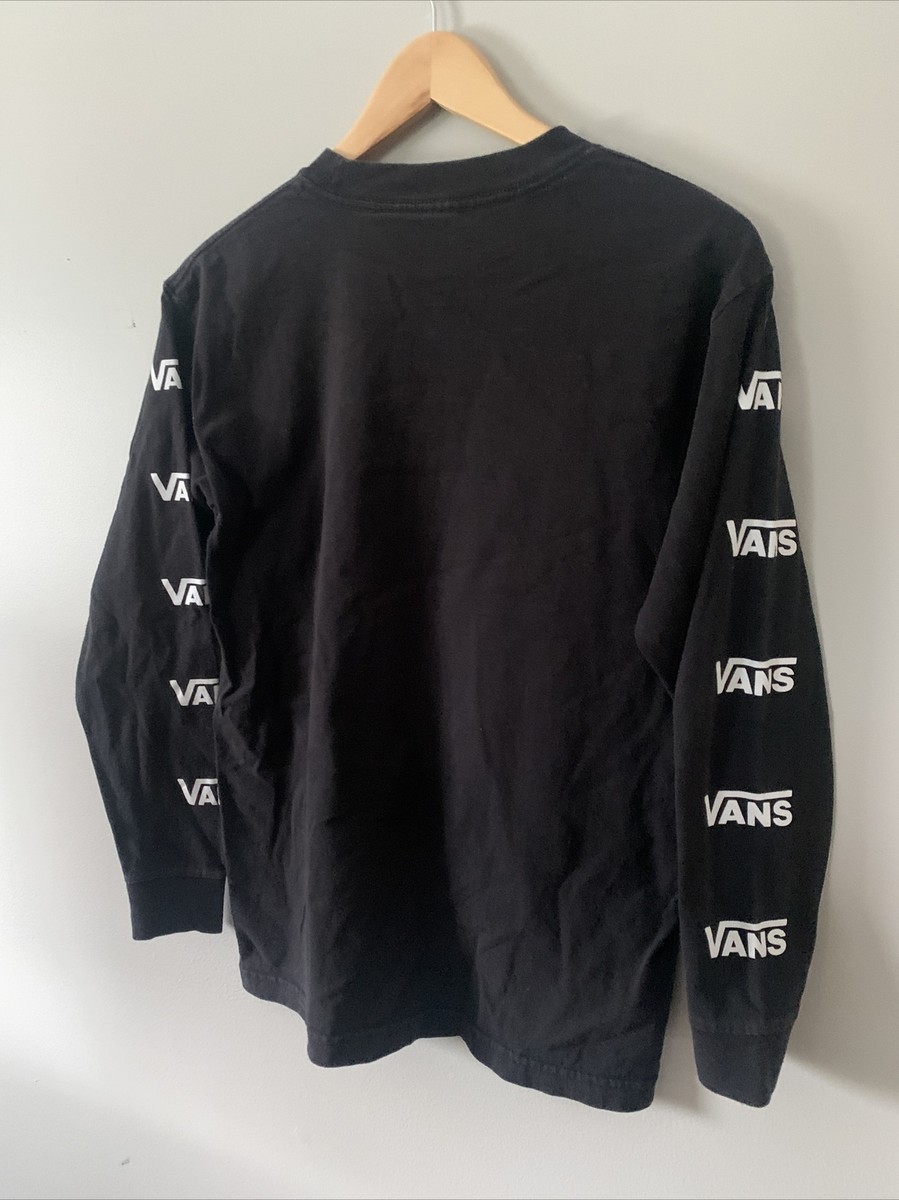 国内配送 VANS CNY HEBI TEE BLACK EUC Vans Long Sleeve T-shirt black Mens Small | eBay