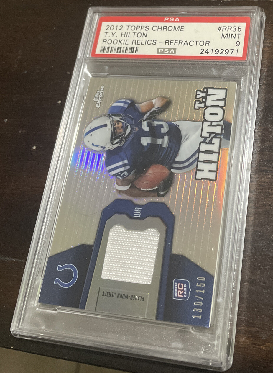TY Hilton Topps Chrome Rookie Relics #RR35 Refractor