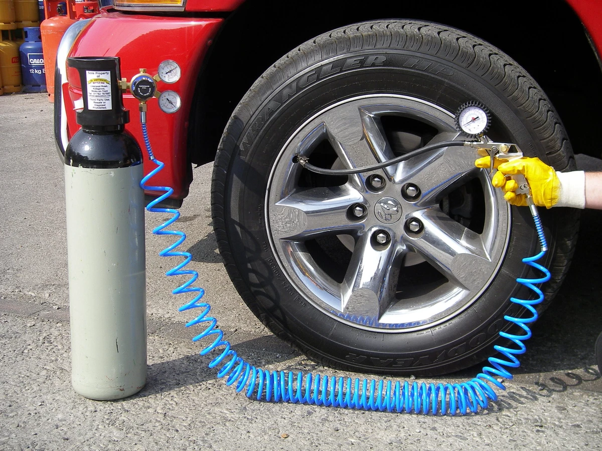 Nitrogen Tyre Inflator Kit For Use With High Pressure Nitrogen