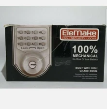 Elemake High Security Locks AX-MKD001 100% Mechanical Deadbolt  SS 304 STEEL