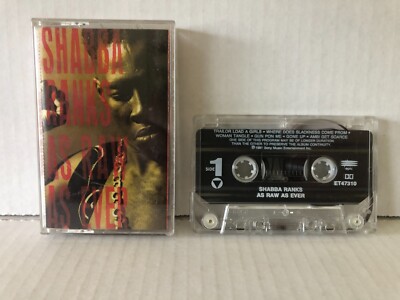 Shabba Ranks AS RAW AS EVER 1991 Epic Cassette