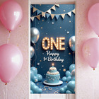 Polyester Material Party Backdrop Celebration Banner Birthday Party Banner