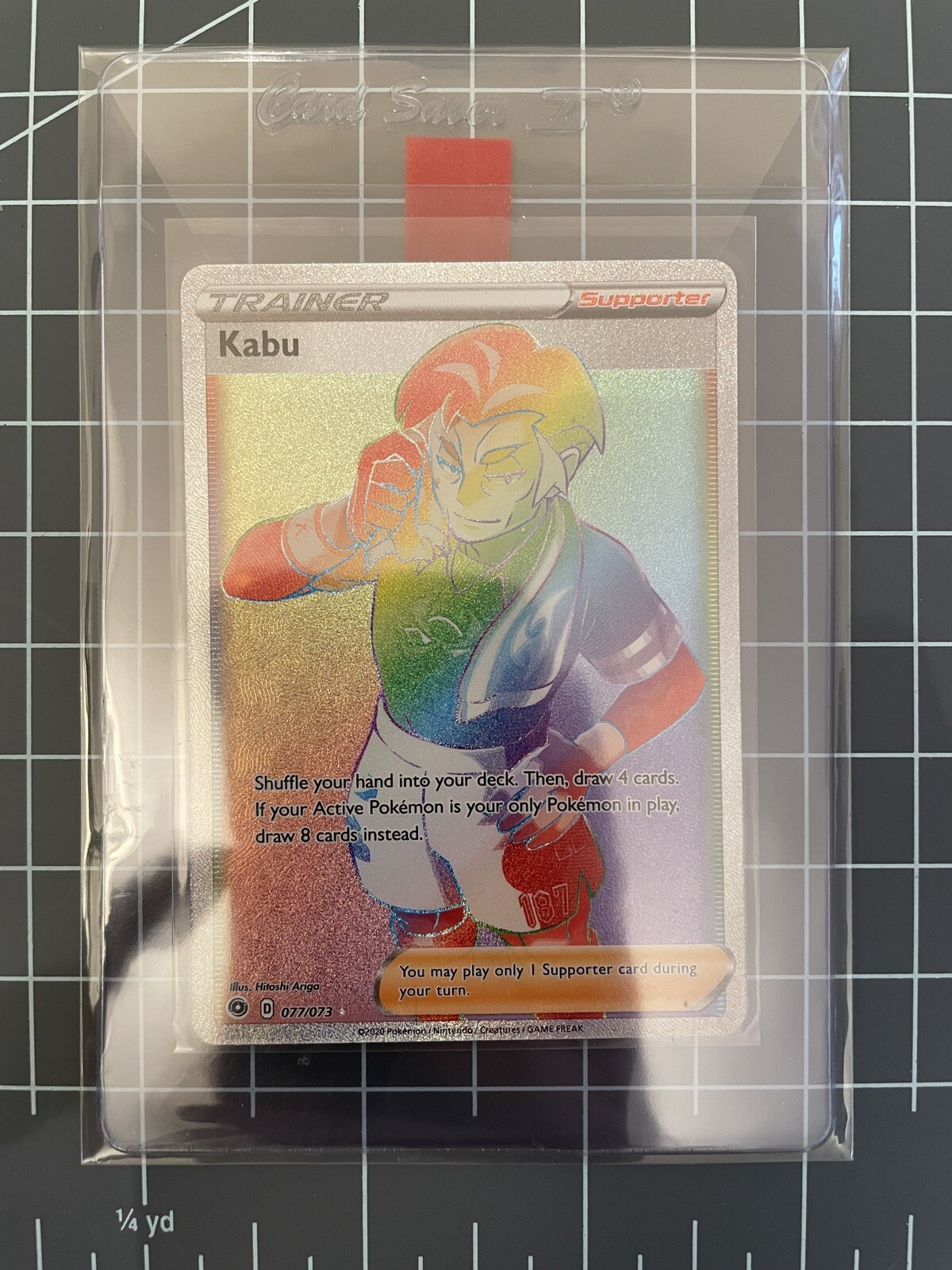 Kabu 77/73 RAINBOW RARE Pokemon TCG Champion's Path MINT