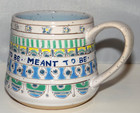 Molly Hatch for Anthropologie Meant to Be Mug Cup Stoneware Etched Hand Painted